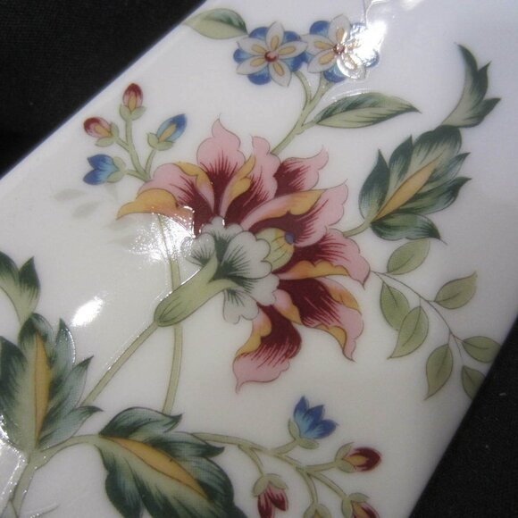 SADEK floral porcelain cake server ANDREA - Picture 4 of 4